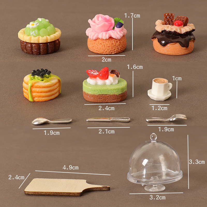 Kids Toys Kitchen Set - 1/12 casa de bonecas em miniatura