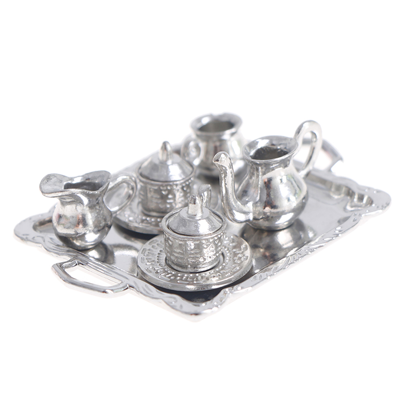 Kids Toys Kitchen Set - 10 pçs/set 1/12 casa de bonecas