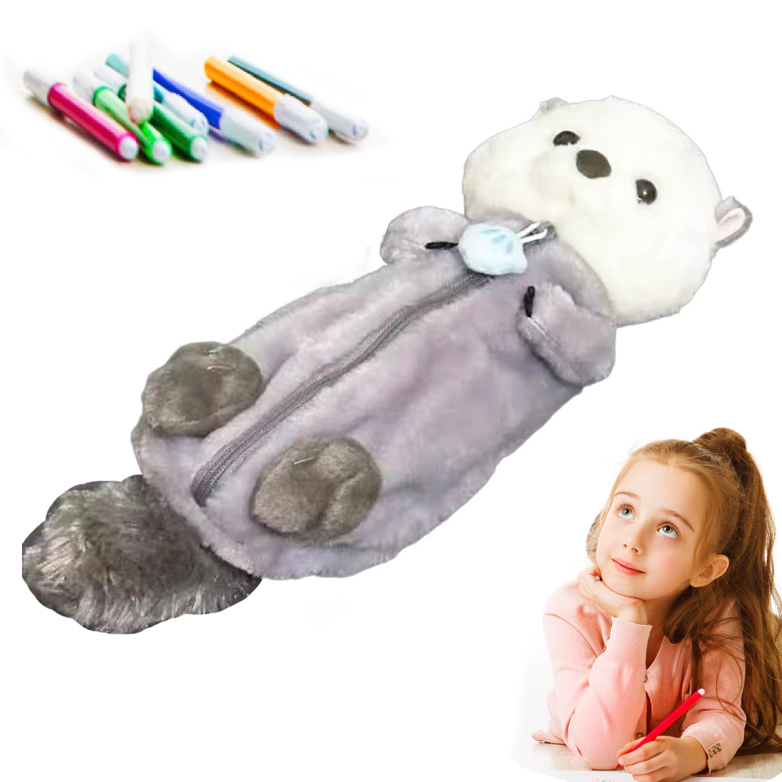 Kids Toys Bag - Criativo brinquedo de pelúcia lápis caso