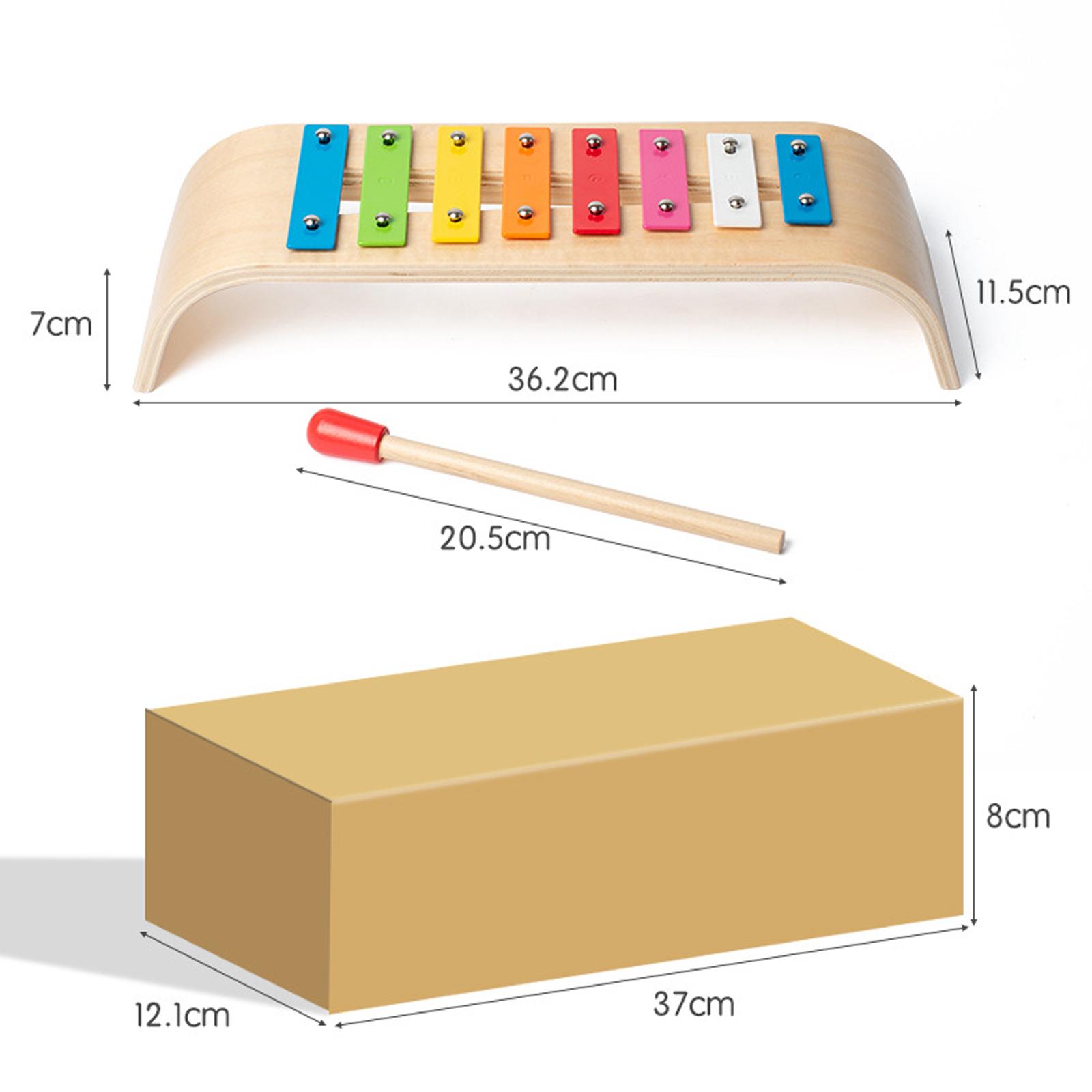 Kids Toys Xylophone - Xilofone de 8 Notas, Instrumento Musical