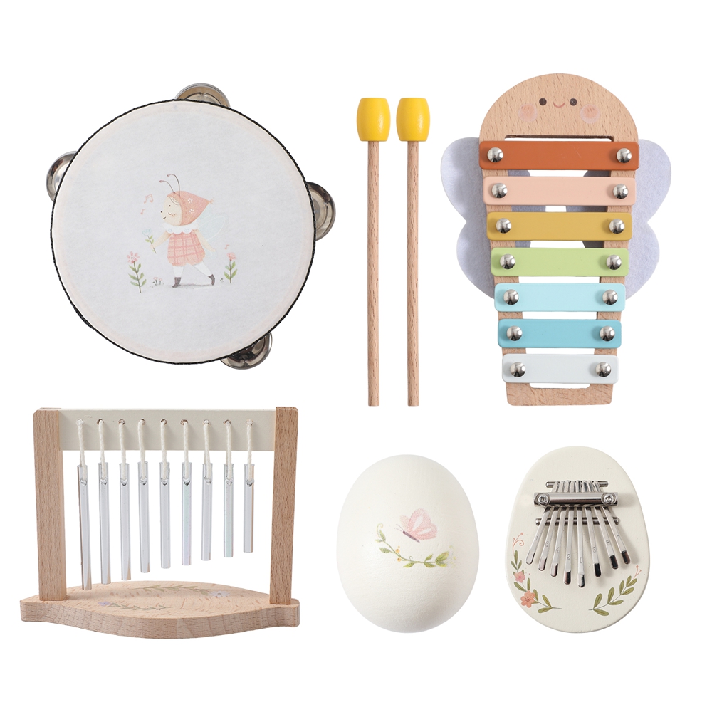 Kids Toys Xylophone - Brinquedos musicais de madeira para bebês,