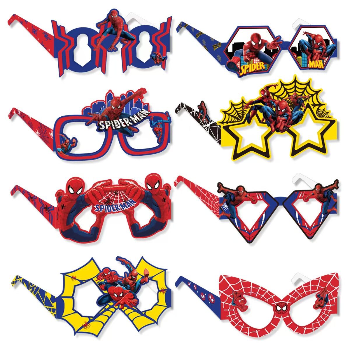 Kids Toys Return Gift - Óculos de Papel Eco-Friendly do Homem-Aranha