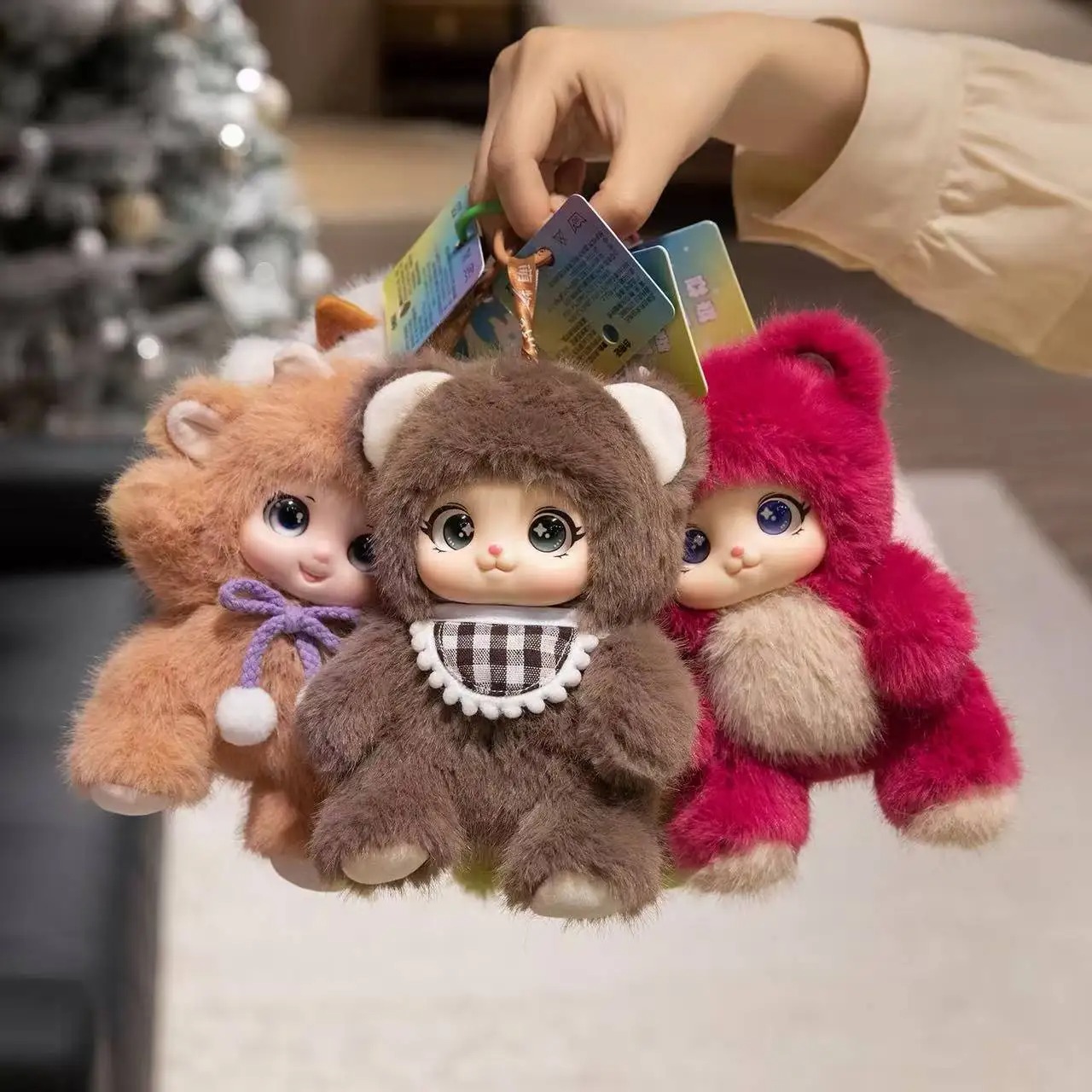 Kids Toys Bag - 18cm/kawaii animais bonitos rosto de vinil