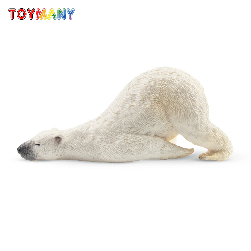 Kids Toys Variety - Toymany simulação deitado adulto urso polar