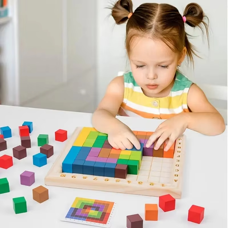Wooden Blocks Stacking - Blocos de Construção de Contagem de