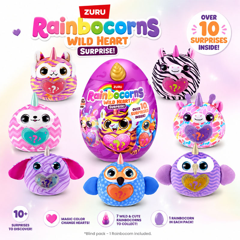 Kids Toys Kitchen Set - ZURU Rainocorns Wild Heart Surprise: Série