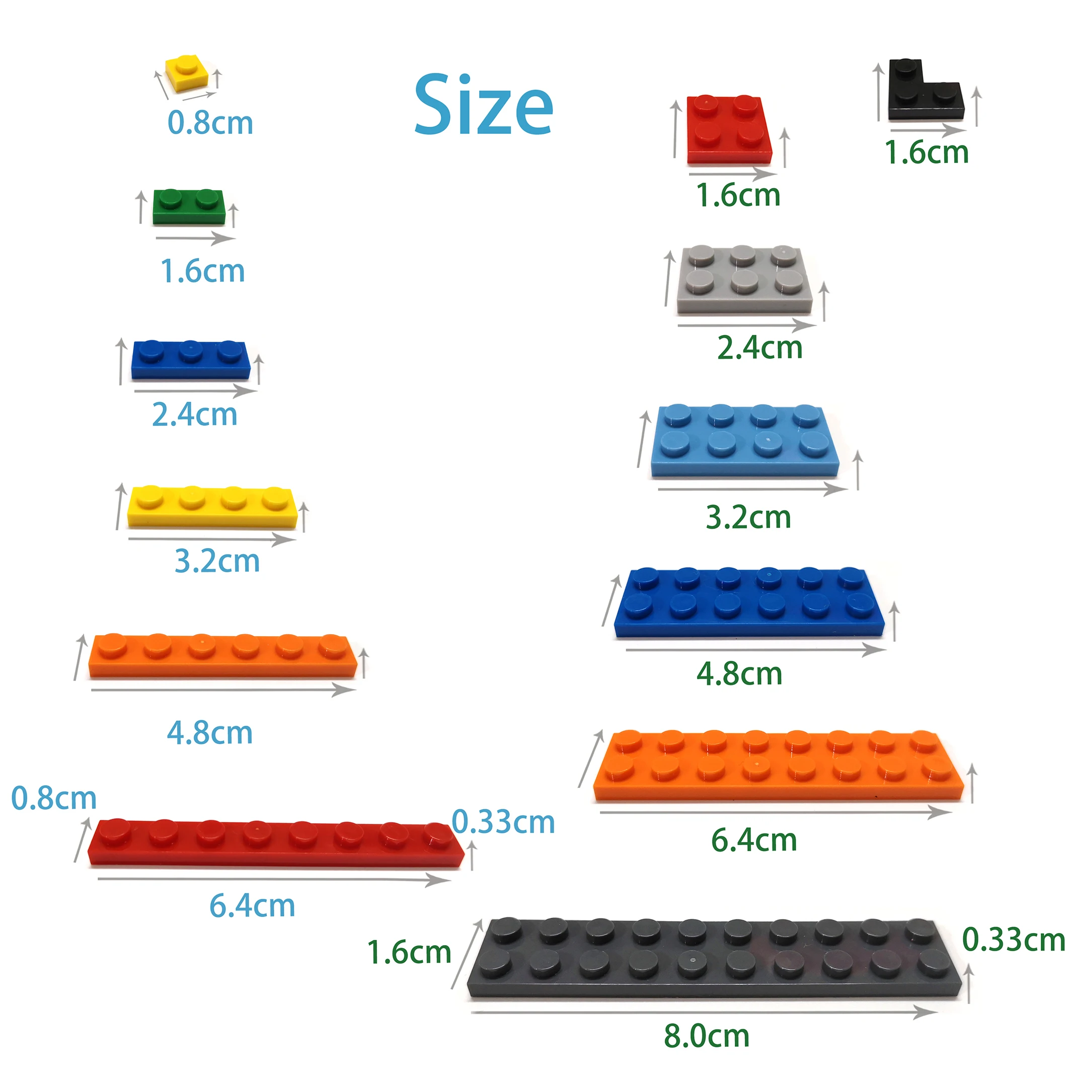 100 pçs telha 1x1 redonda diy  - Kids Toys Under 100 avaliação e preço