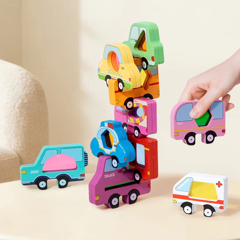 Jogo de Blocos de Empilhamento - Wooden Blocks Stacking avaliação e preço