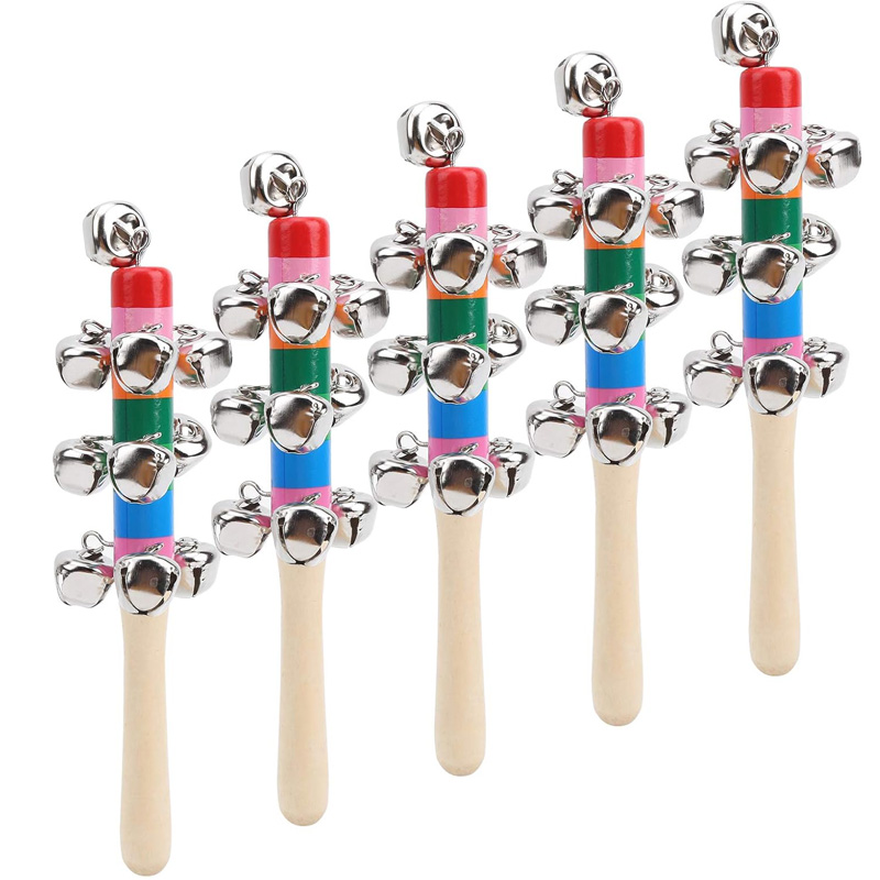 5 pçs de madeira jingle mão si - Kids Toys Xylophone avaliação e preço