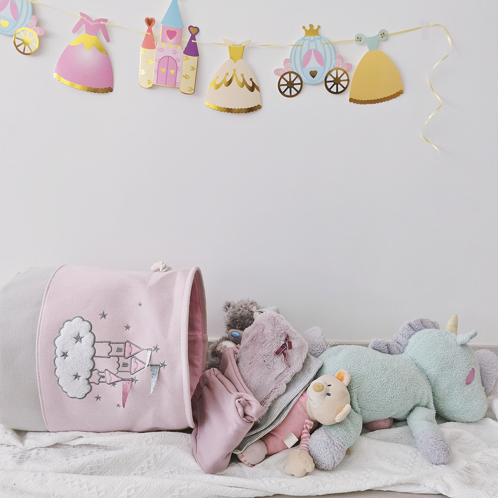 Grande rosa cesta de lavanderi - Kids Toys Clearance avaliação e preço