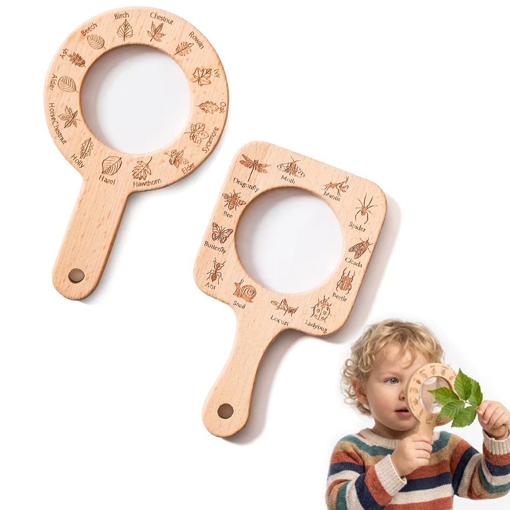 Lupa de Madeira para Crianças, - Kids Toys Learning avaliação e preço