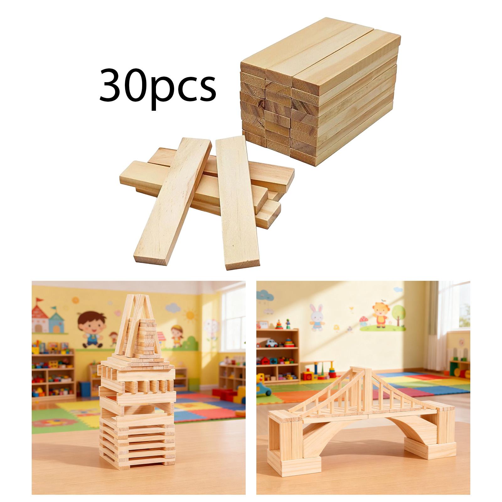 Blocos de madeira para artesan - Wooden Blocks Stacking avaliação e preço