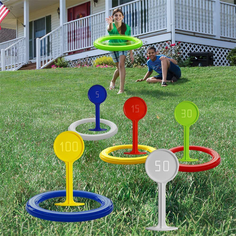 Jogo de Argolas de Plástico pa - Kids Yard Toys avaliação e preço