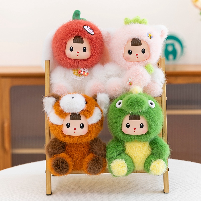 17cm rosto de vinil macio pelú - Soft Plush Doll avaliação e preço