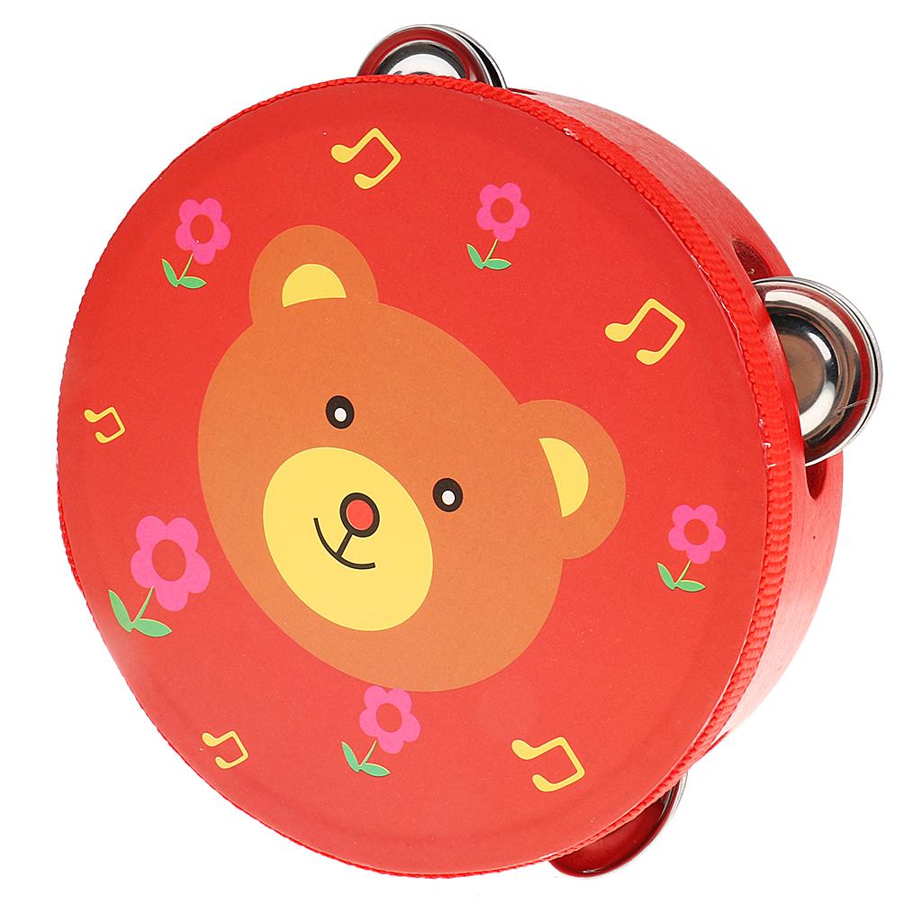 Sino de Mão de Madeira, Tambor - Kids Toys Learning avaliação e preço