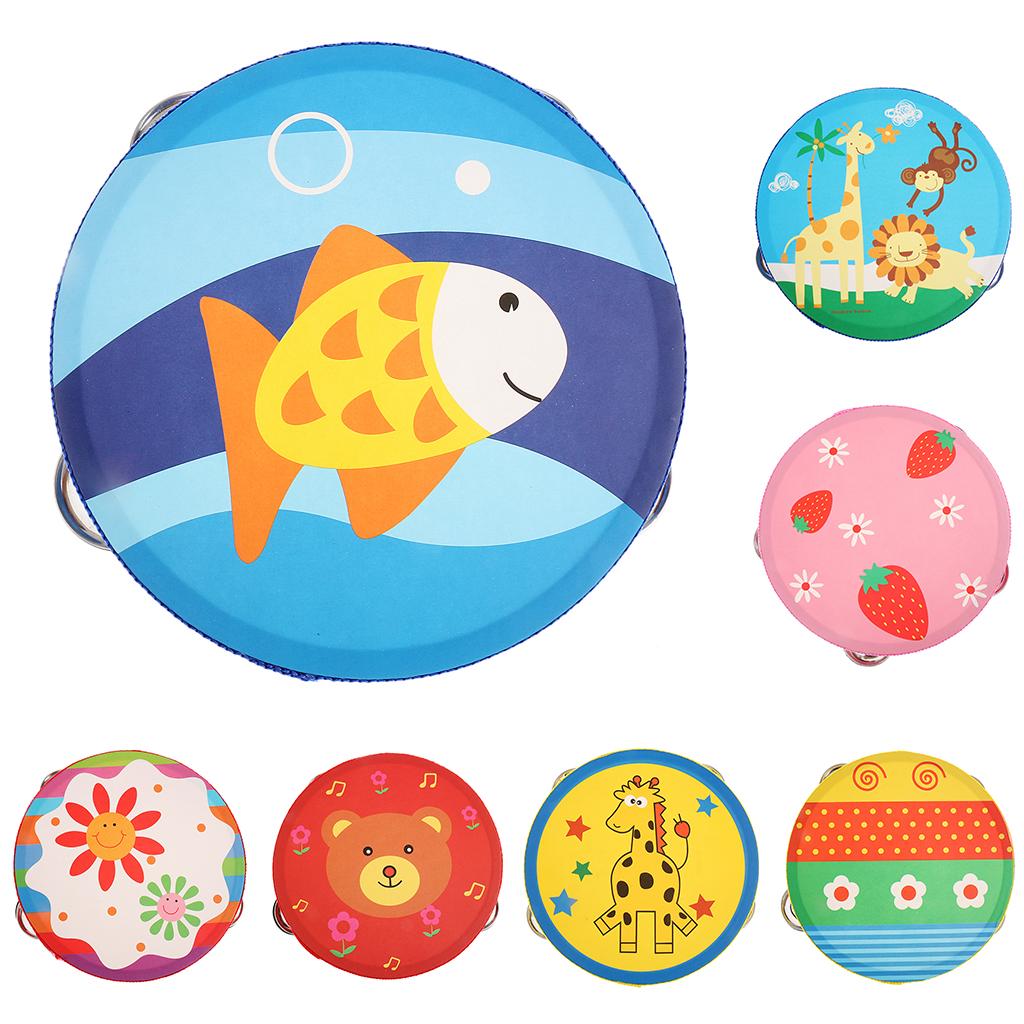 Sino de Mão de Madeira, Tambor - Kids Toys Learning avaliação e preço