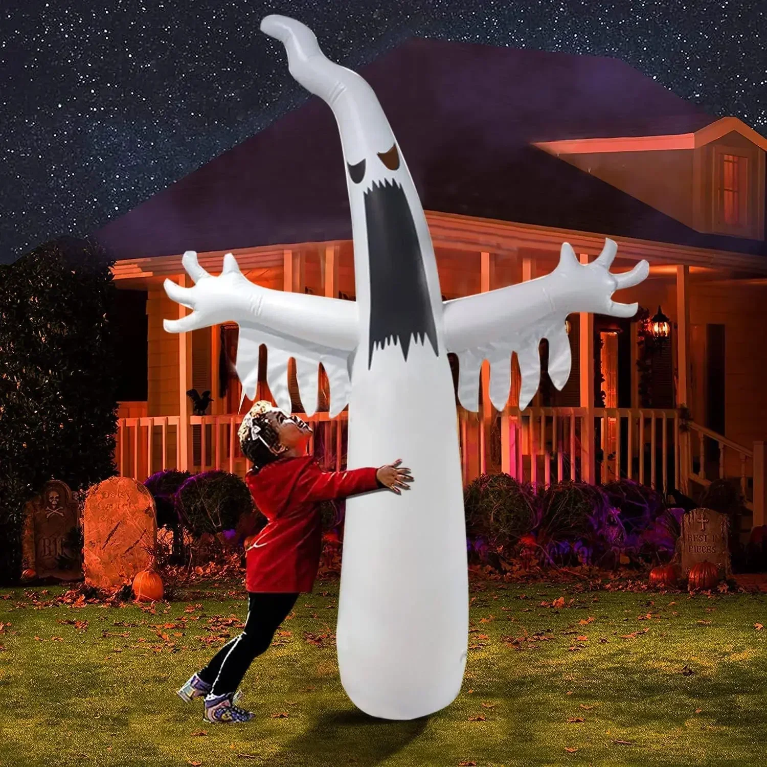 Halloween inflável assustador  - Kids Yard Toys avaliação e preço