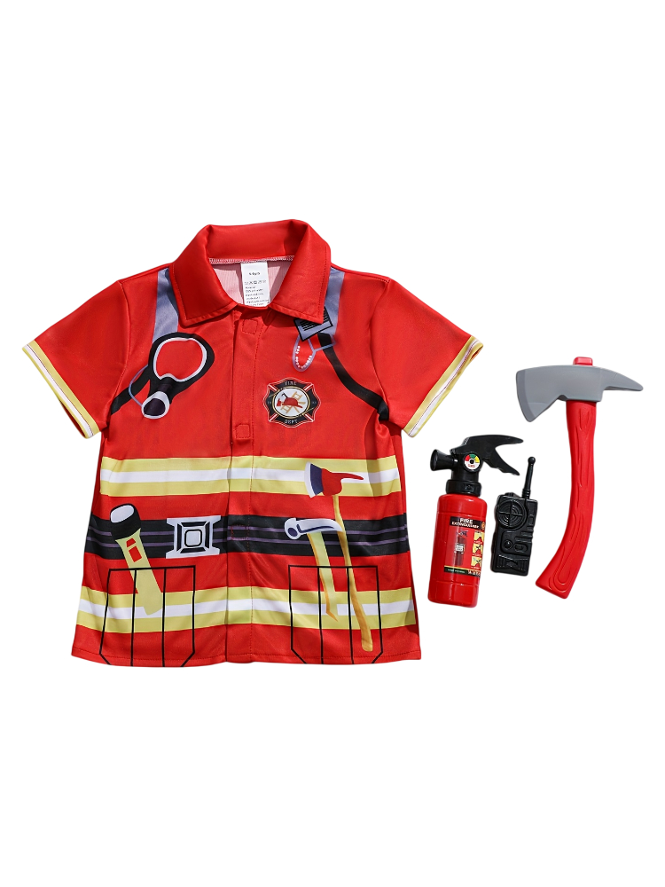 Camisa Estilo Bombeiro para Cr - Kids Toys Return Gift avaliação e preço