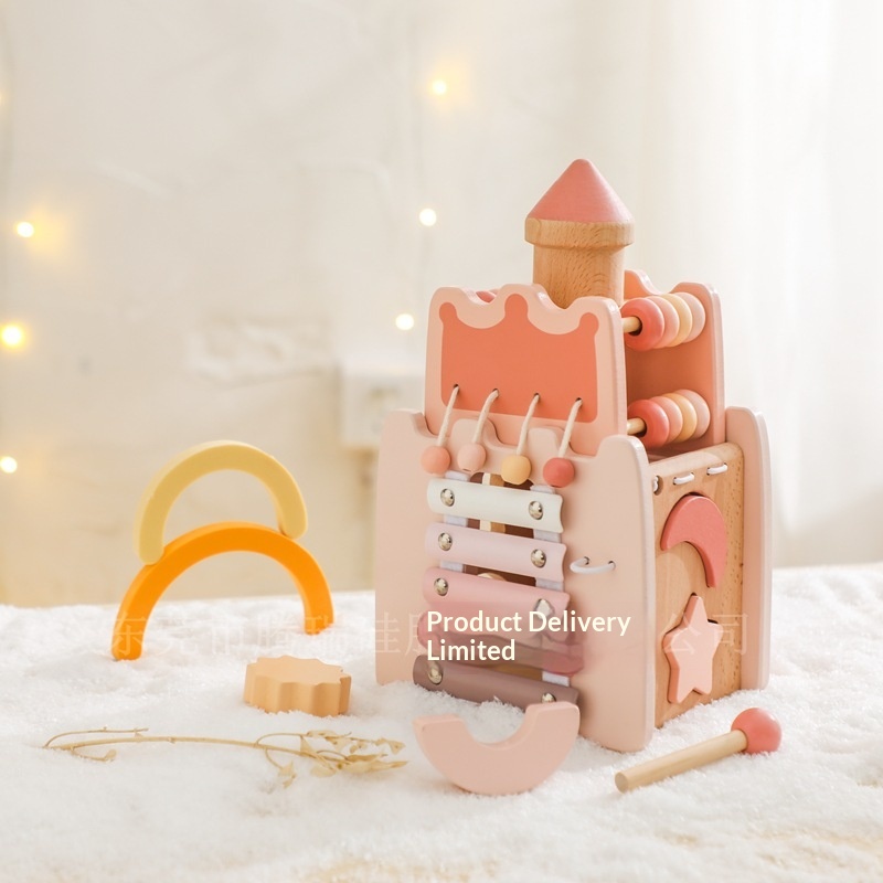 Castelo de Madeira 5 em 1: Cub - Kids Toys Xylophone avaliação e preço