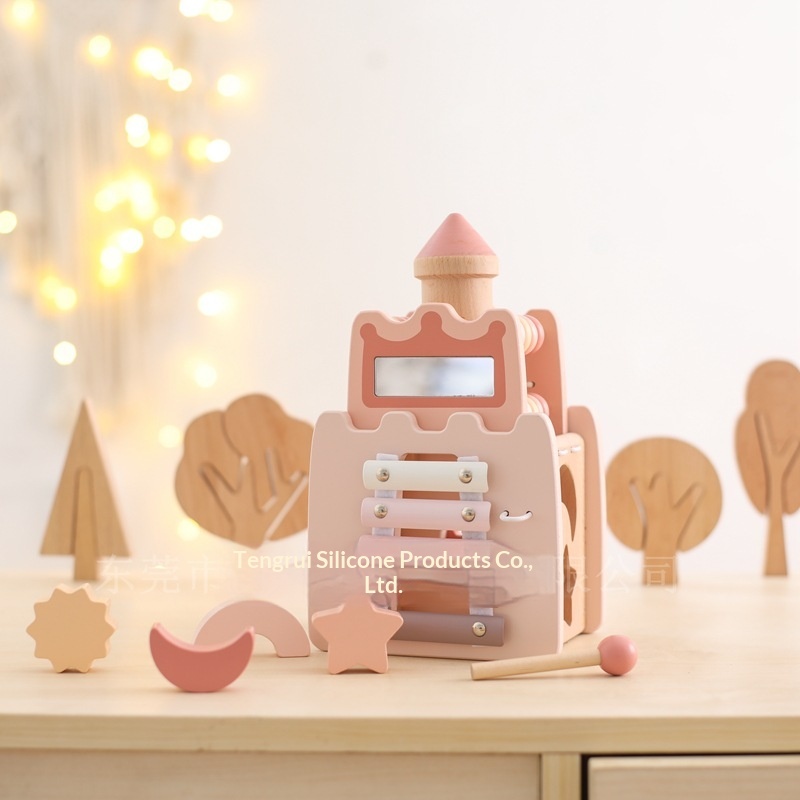 Castelo de Madeira 5 em 1: Cub - Kids Toys Xylophone avaliação e preço