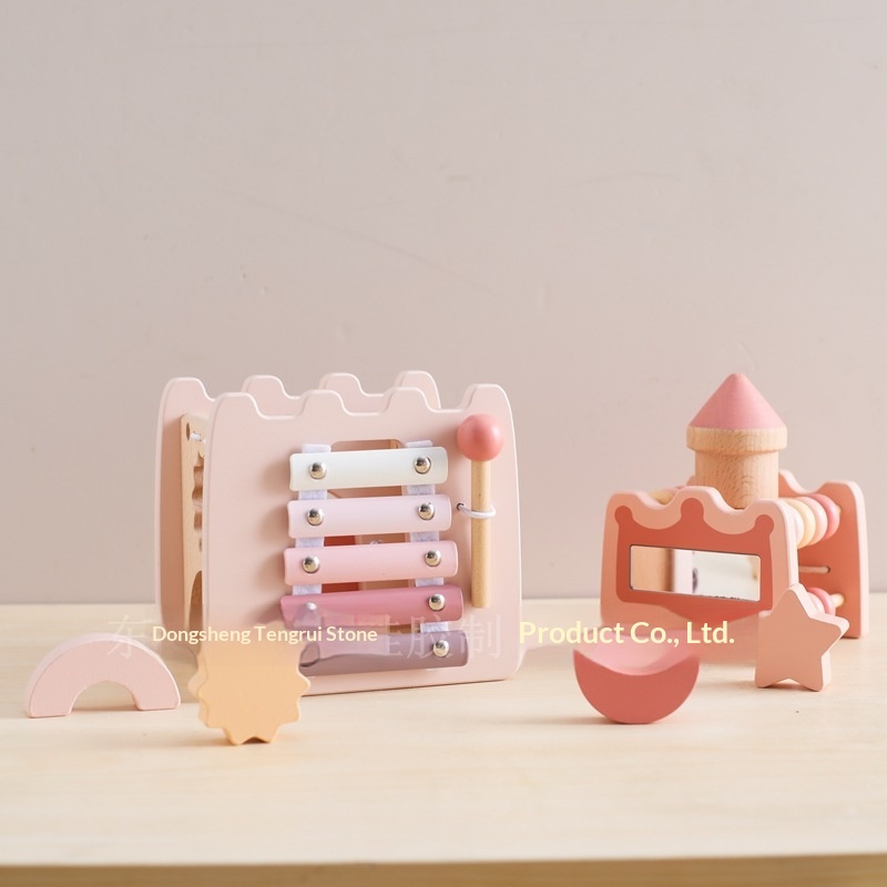 Castelo de Madeira 5 em 1: Cub - Kids Toys Xylophone avaliação e preço