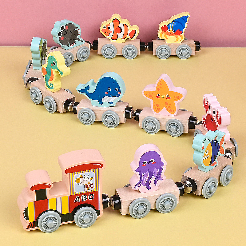 Brinquedos de trem pequeno de  - Wooden Blocks Stacking avaliação e preço