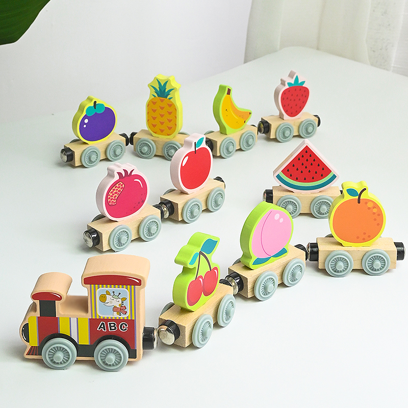Brinquedos de trem pequeno de  - Wooden Blocks Stacking avaliação e preço