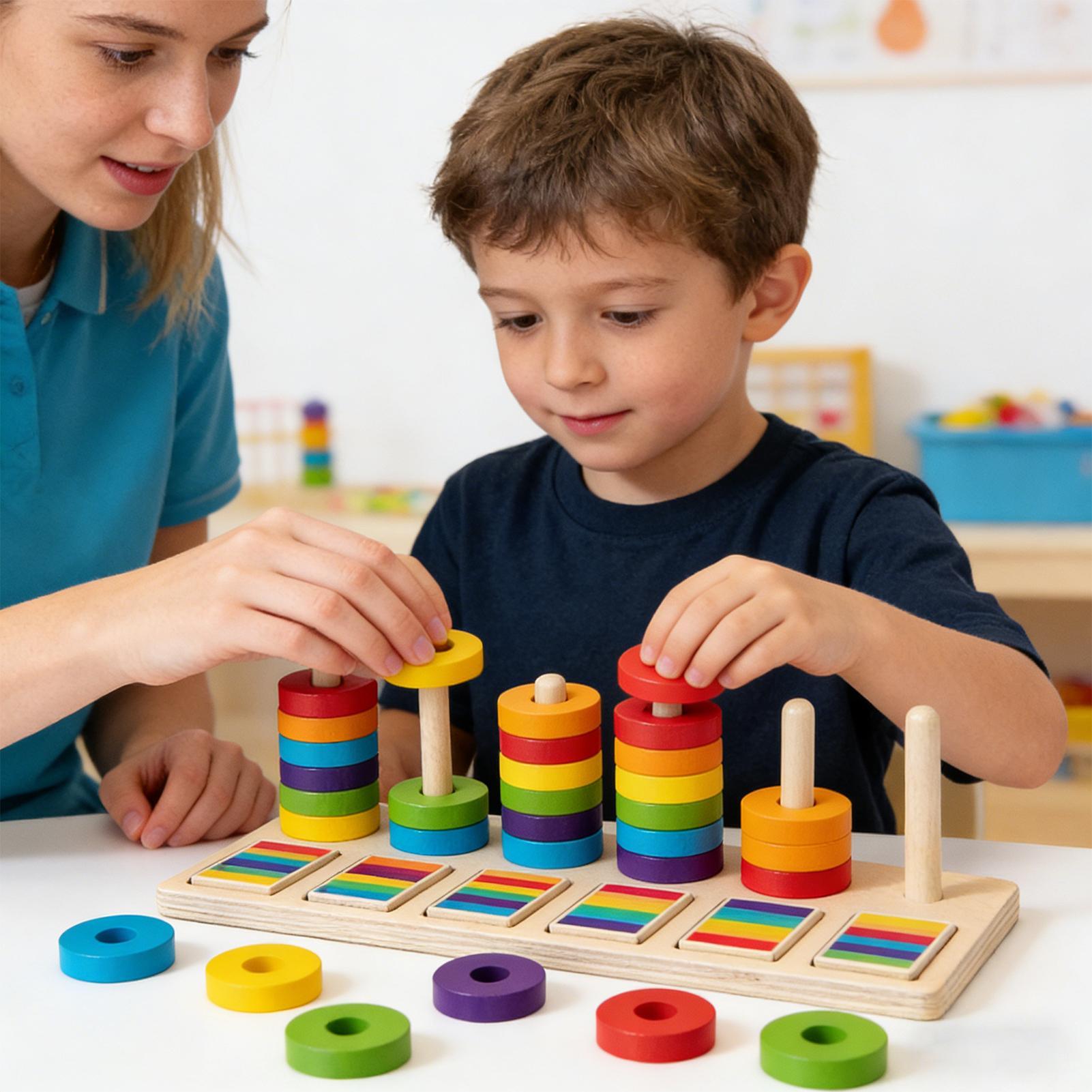 Brinquedos de Empilhar de Made - Wooden Blocks Stacking avaliação e preço