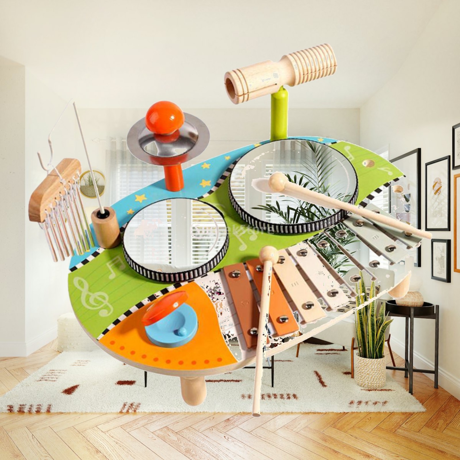 Conjunto de Xilofone e Bateria - Kids Toys Xylophone avaliação e preço