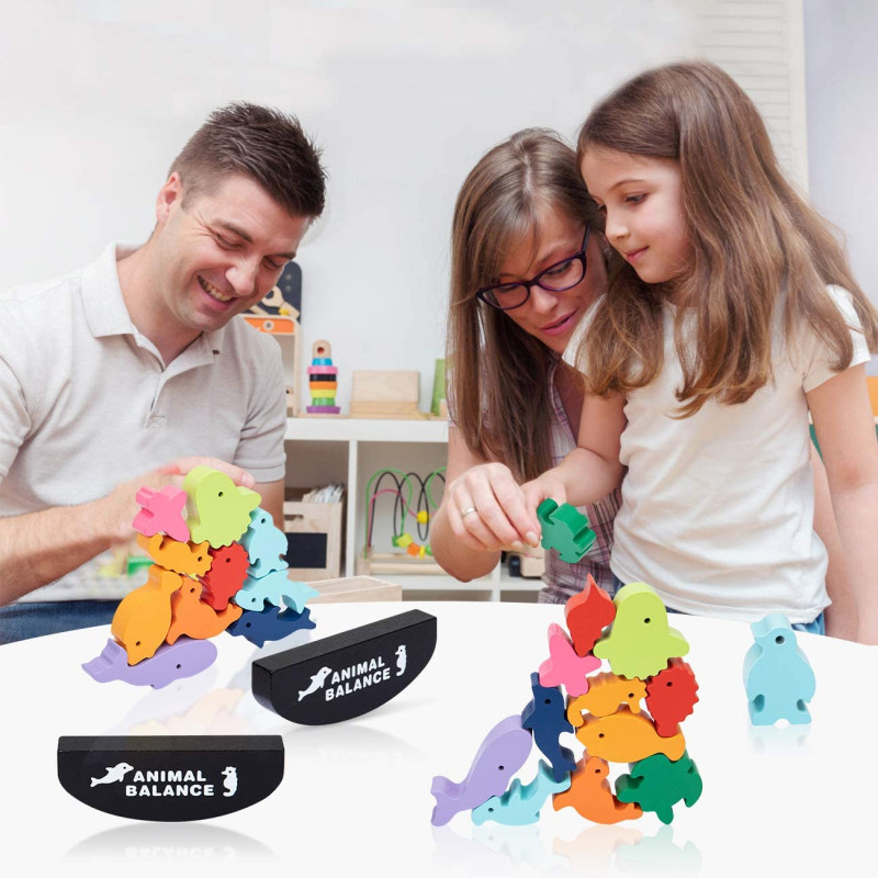 Novas crianças montessori bloc - Wooden Blocks Stacking avaliação e preço