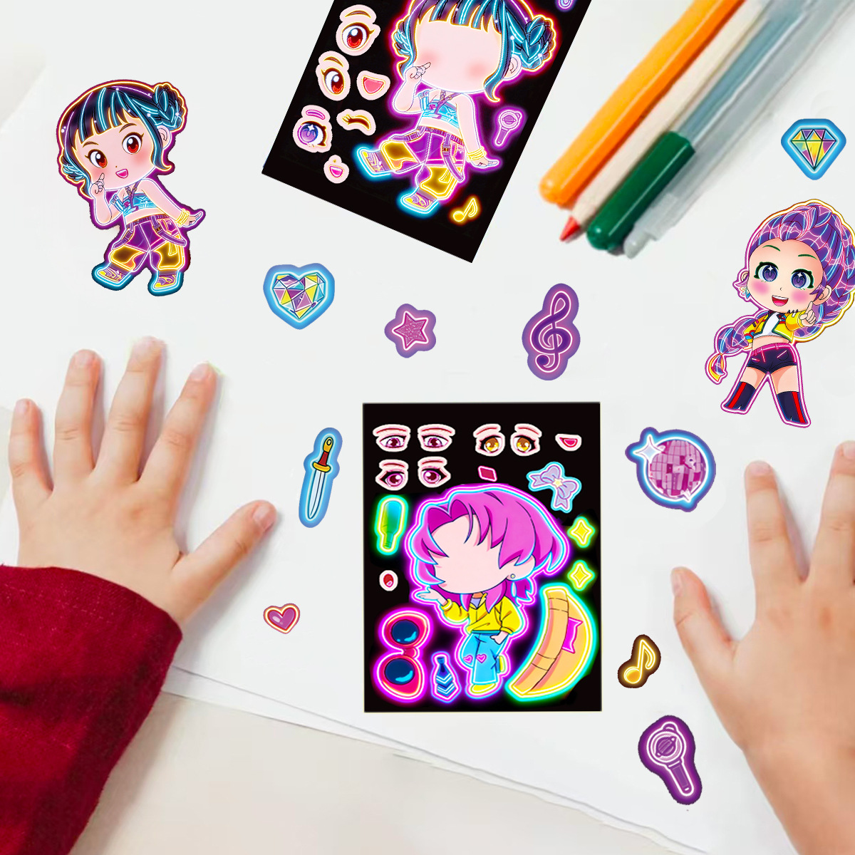 8 peças de Adesivos Divertidos - Kids Toys Return Gift avaliação e preço