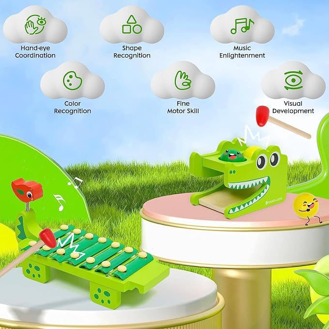 Brinquedo Xilofone de Crocodil - Kids Toys Xylophone avaliação e preço
