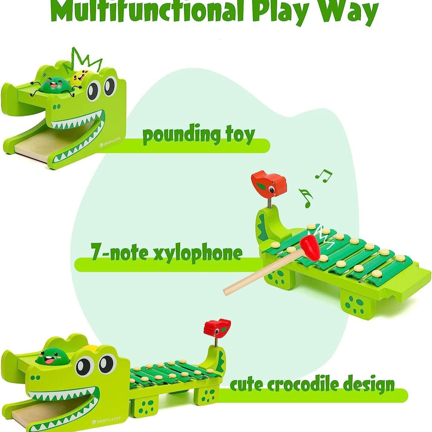 Brinquedo Xilofone de Crocodil - Kids Toys Xylophone avaliação e preço