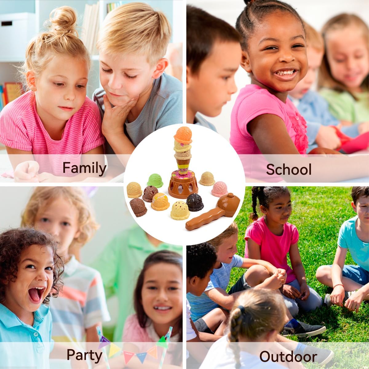 Jogos de empilhamento de sorve - Kids Toys Kitchen Set avaliação e preço