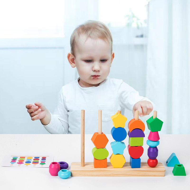 Conjunto de brinquedos de sequ - Wooden Blocks Stacking avaliação e preço