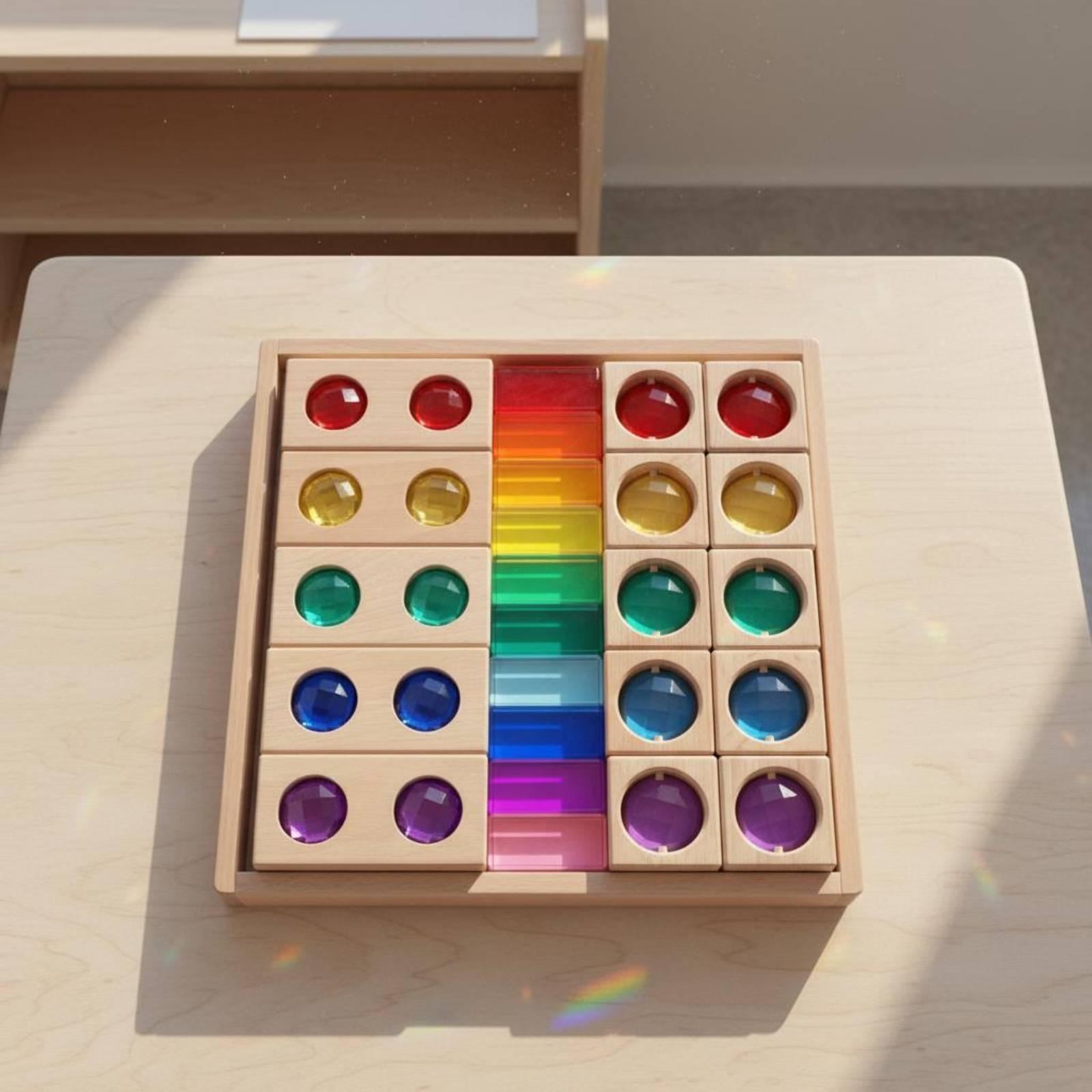 Brinquedo Sensorial de Empilha - Wooden Blocks Stacking avaliação e preço
