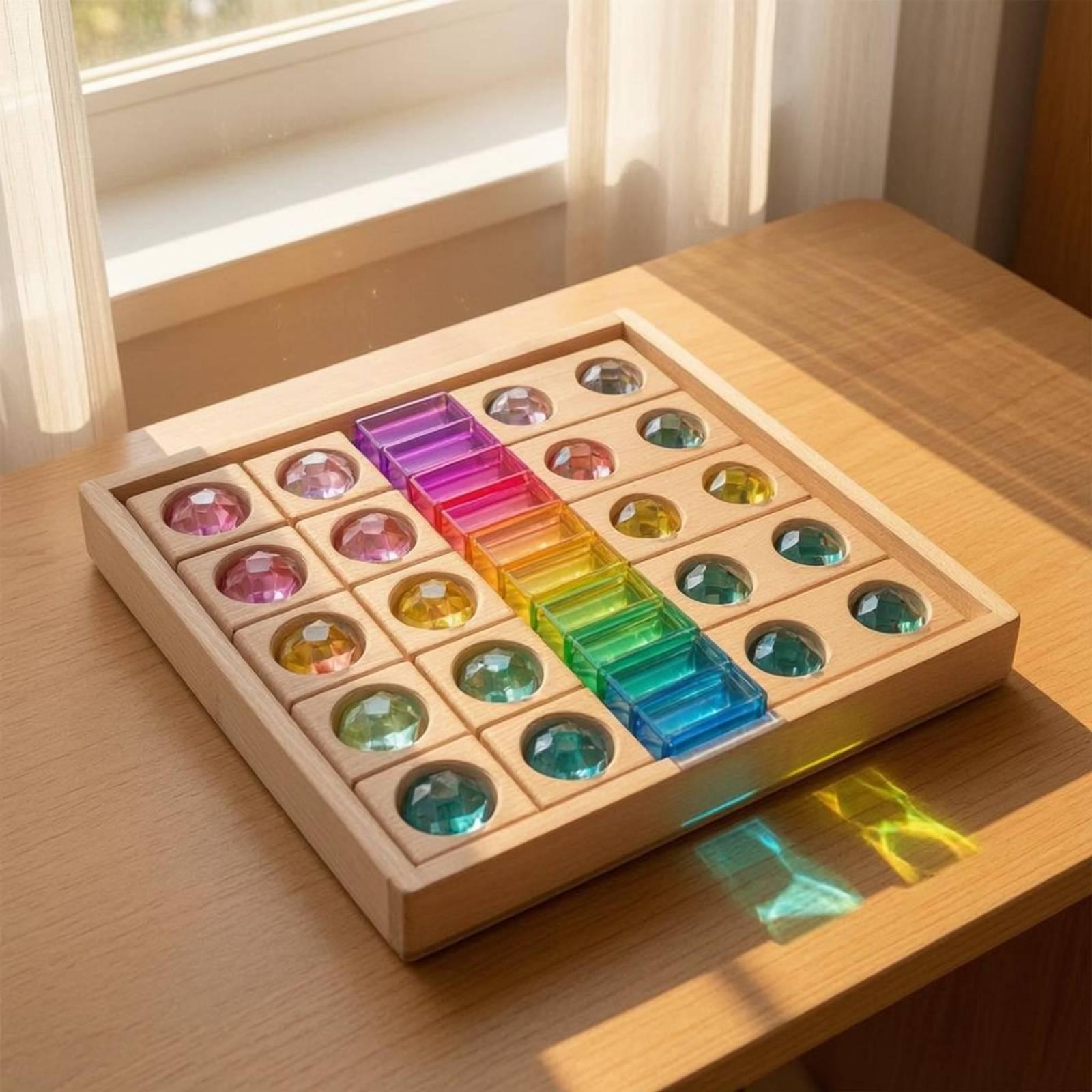 Brinquedo Sensorial de Empilha - Wooden Blocks Stacking avaliação e preço