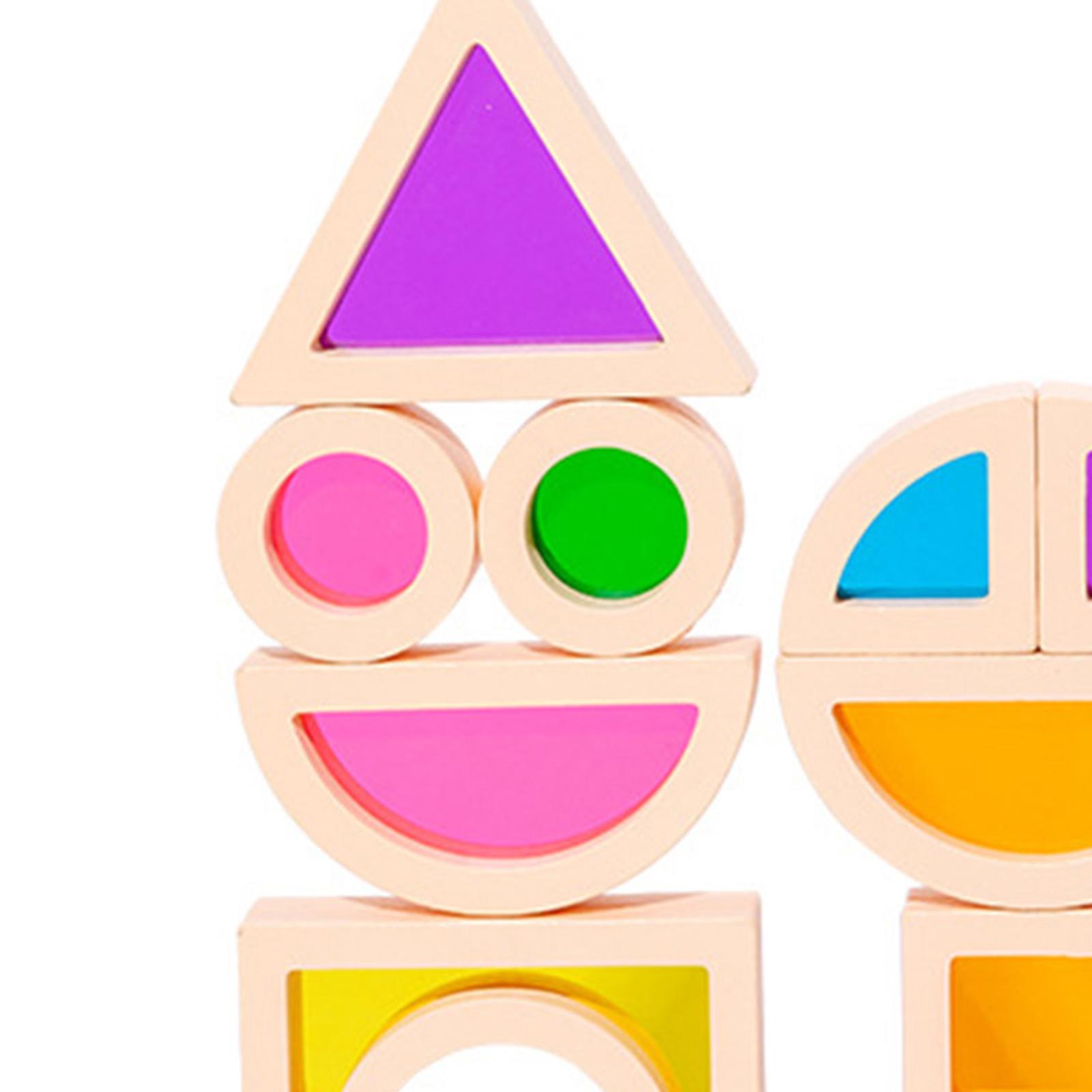 25 peças de blocos de construç - Wooden Blocks Stacking avaliação e preço